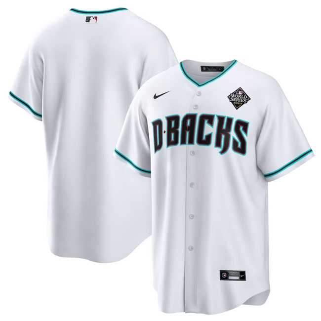 Men%27s Arizona Diamondbacks Blank White White 2023 World Series Cool Base Stitched Jersey Dzhi->philadelphia phillies->MLB Jersey